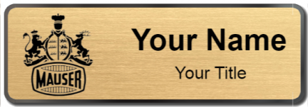 Custom name badges for Mauser