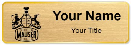 Custom name badges for Mauser