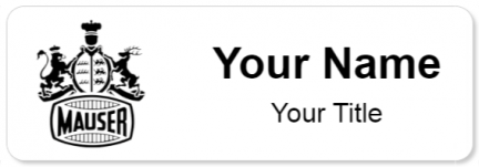 Custom name badges for Mauser