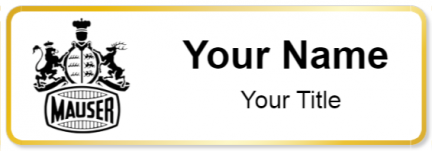 Custom name badges for Mauser