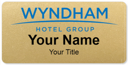 Custom name badges for Wyndham Hotel