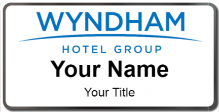 Custom name badges for Wyndham Hotel