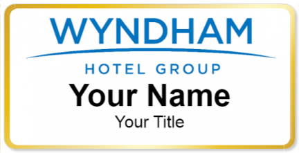 Custom name badges for Wyndham Hotel