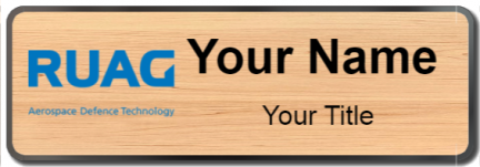 Custom name badges for RUAG Aerospace Defense Technology