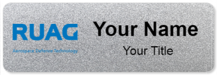 Custom name badges for RUAG Aerospace Defense Technology