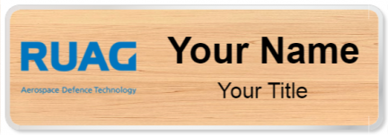 Custom name badges for RUAG Aerospace Defense Technology