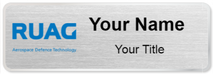 Custom name badges for RUAG Aerospace Defense Technology