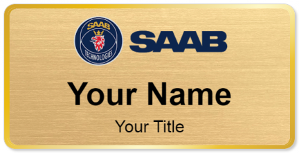 Custom name badges for SAAB Technologies