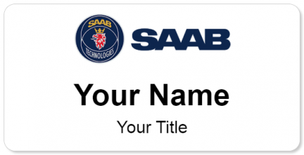 Custom name badges for SAAB Technologies