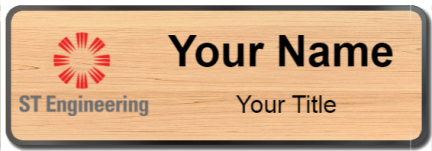 Custom name badges for ST Engineering