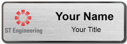 Custom name badges for ST Engineering