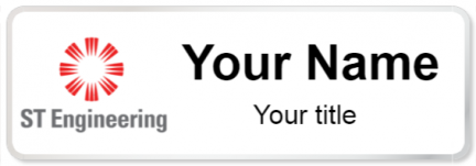 Custom name badges for ST Engineering