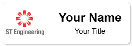 Custom name badges for ST Engineering