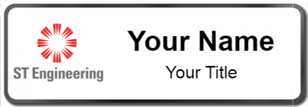 Custom name badges for ST Engineering