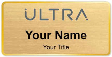 Custom name badges for Ultra Electronics