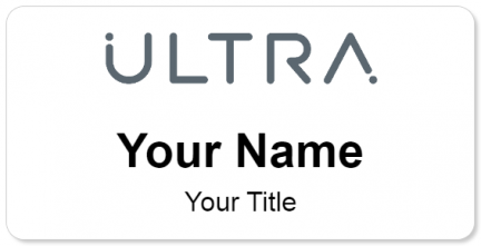 Custom name badges for Ultra Electronics
