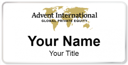 Custom name badges for Advent International