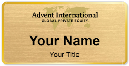 Custom name badges for Advent International