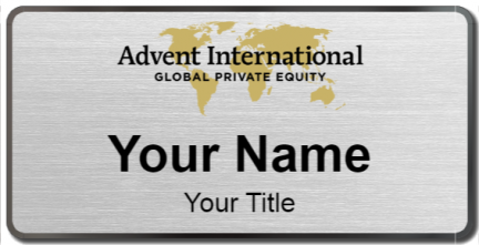 Custom name badges for Advent International