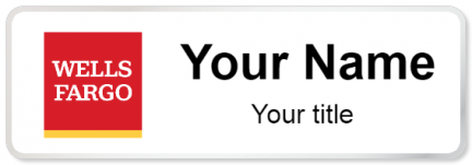 Custom name badges for Wells Fargo