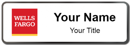 Custom name badges for Wells Fargo