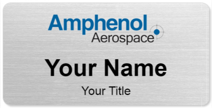 Custom name badges for Amphenol Aerospace
