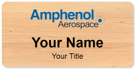 Custom name badges for Amphenol Aerospace
