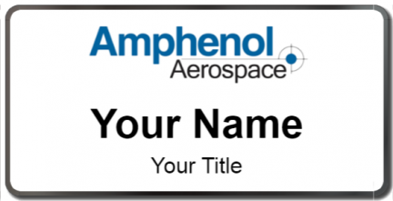 Custom name badges for Amphenol Aerospace
