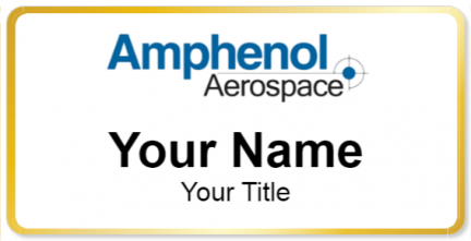Custom name badges for Amphenol Aerospace
