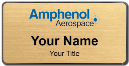 Custom name badges for Amphenol Aerospace