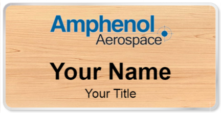 Custom name badges for Amphenol Aerospace