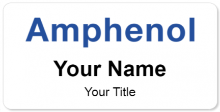 Custom name badges for Amphenol Corporation