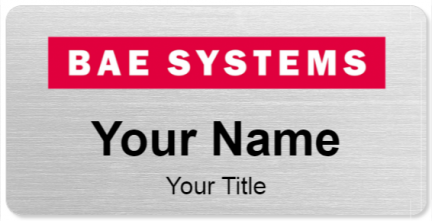 Custom name badges for BAE Systems