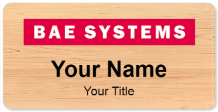 Custom name badges for BAE Systems