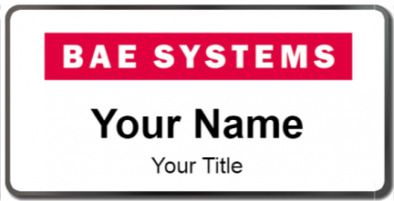 Custom name badges for BAE Systems