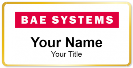 Custom name badges for BAE Systems