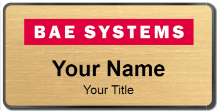 Custom name badges for BAE Systems