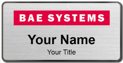 Custom name badges for BAE Systems