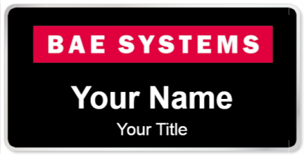 Custom name badges for BAE Systems