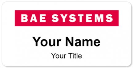 Custom name badges for BAE Systems
