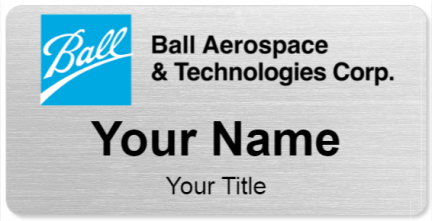 Custom name badges for Ball Aerospace Technologies