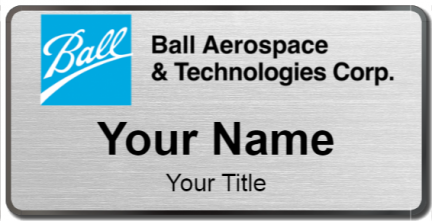 Custom name badges for Ball Aerospace Technologies