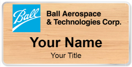 Custom name badges for Ball Aerospace Technologies
