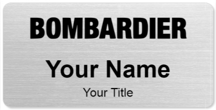 Custom name badges for Bombardier