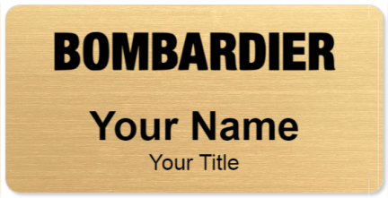 Custom name badges for Bombardier