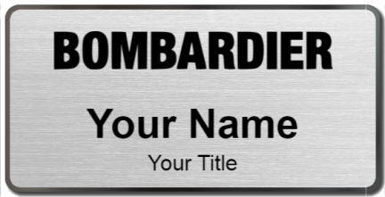 Custom name badges for Bombardier