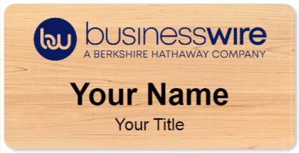 Custom name badges for Business Wire