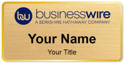 Custom name badges for Business Wire