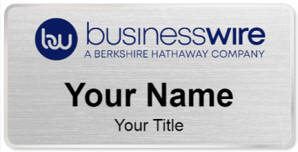 Custom name badges for Business Wire