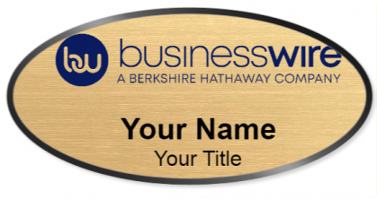 Custom name badges for Business Wire